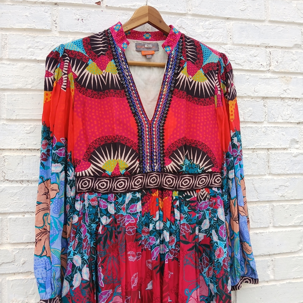 Bhanuni By Jyoti Multicolor Maxi Dress 4P - Picture 5 of 14